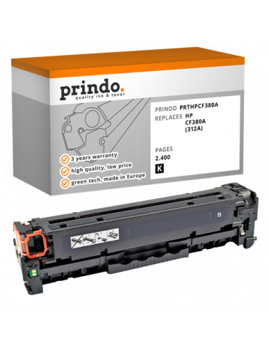 Toner Compatible Noir pour HP LaserJet Pro 400 color MFP M476dn - 2 400 pages référence CF380A