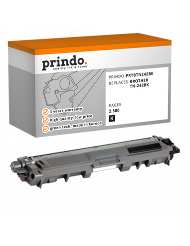 Toner Compatible Noir pour Brother HL-3152CDW - 2 500 pages référence TN-242BK