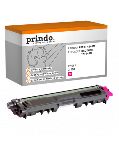 Toner Compatible Magenta pour Brother HL-3152CDW - 2 200 pages référence TN-246M