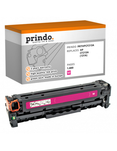 Toner Compatible Magenta pour HP LaserJet Pro 200 color MFP M276 - 1 800 pages référence CF213A