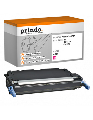 Toner Compatible Magenta pour HP ColorLaserJet 3600 - 4 000 pages référence Q6473A