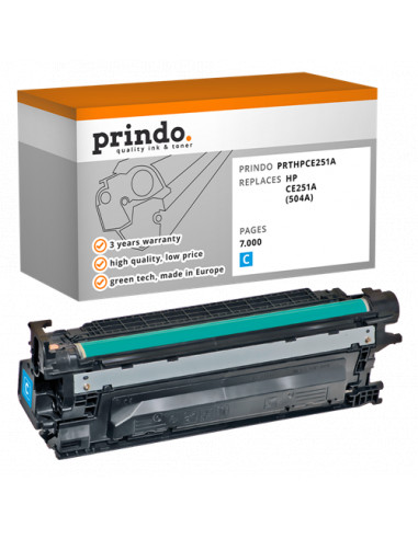 Toner Compatible Cyan pour HP ColorLaserJet CM3530 - 7 000 pages référence CE251A