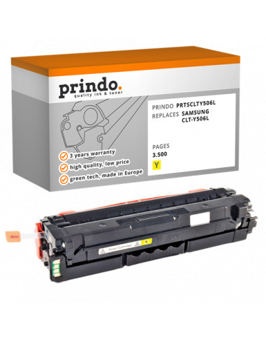 Toner Compatible Jaune pour Samsung CLP-680ND - 3 500 pages référence CLT-Y506L