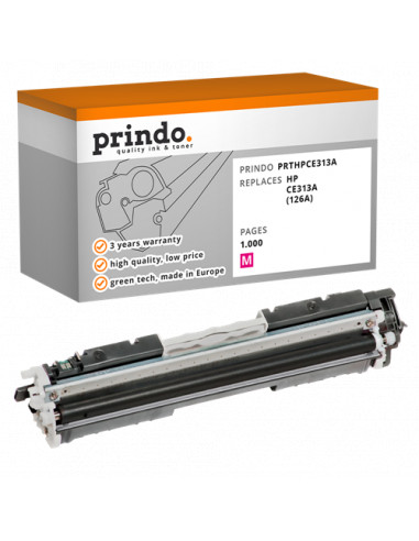 Toner Compatible Magenta pour HP LaserJet Pro CP1025 - 1 000 pages référence CE313A