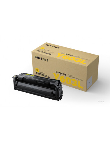 CLT-Y603L - Toner original Samsung SU557A jaune 10 000 pages 