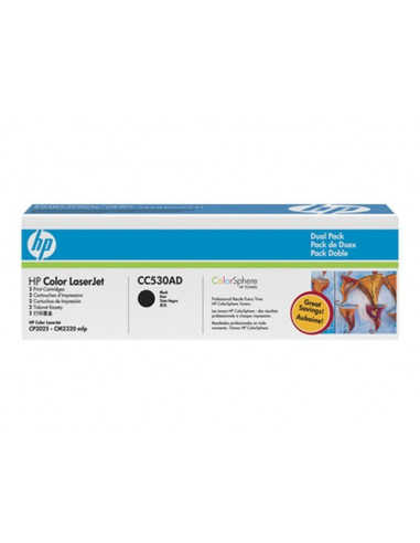 HP 304AD - CC530AD - Toner HP - 2 x noir - 3500 pages 